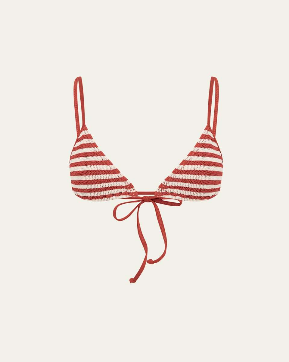 Rooibos Stripe Luana Triangle Bikini Top